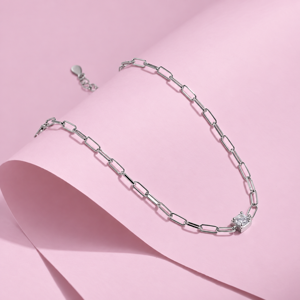 Paperclip Moissanite Bracelet