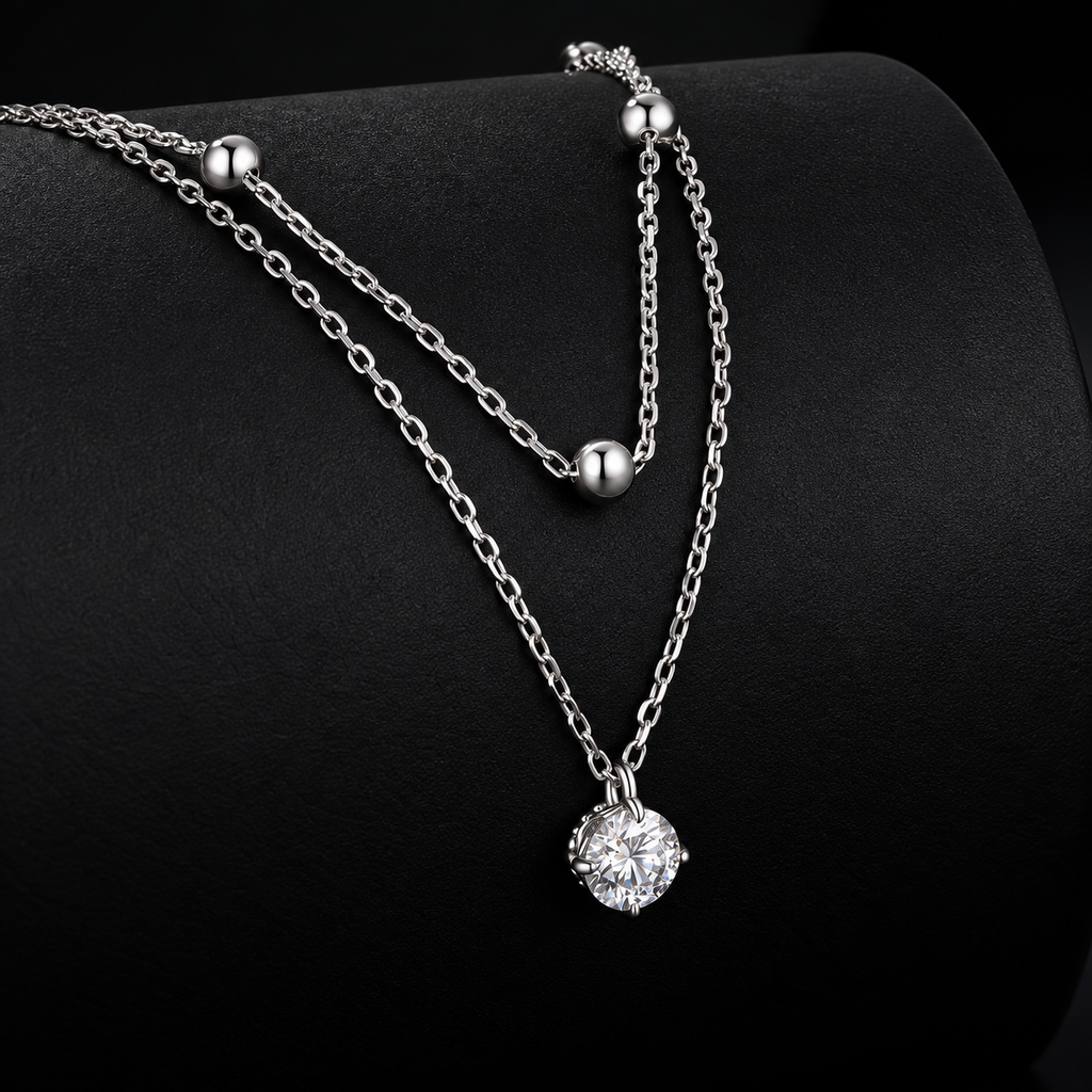 Moissanite Dots Necklace