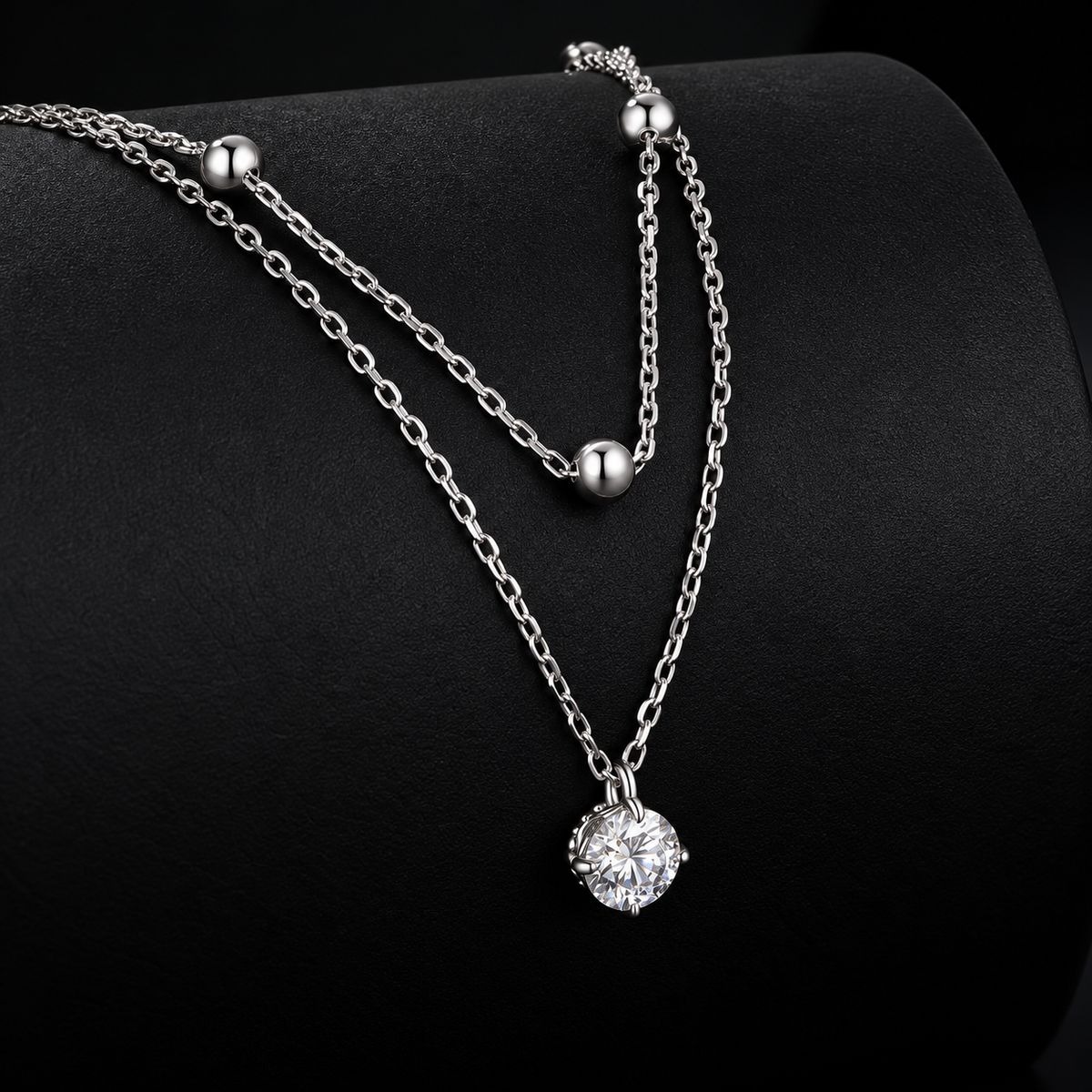 Moissanite Dots Necklace